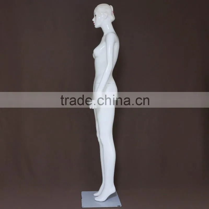 Fiber fashion display standing full body female mannequin