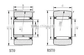 RSTO BEARING China supplier Yoke Type Track Roller Bearing RSTO6-TN RSTO6-TV