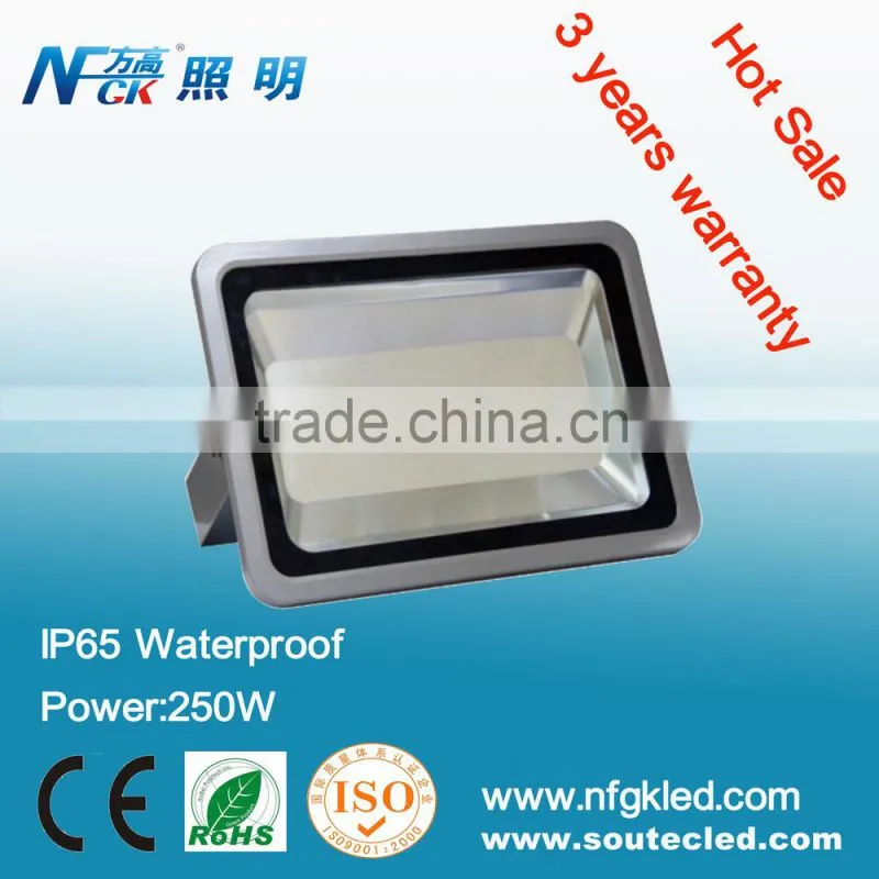 250W Outdoor IP65 LED Flood Light with Meanwell Power Supply 3 years warranty