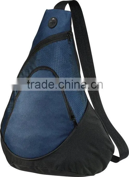 2016 Popular durable sport sling pack, polyester backpack