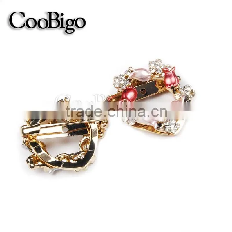 Fashion Jewelry Charming Lily Flower MC STONE Brooches Pin Women Gift Corsage Dresses Hijab Scarf Apparel Promotion Accessories