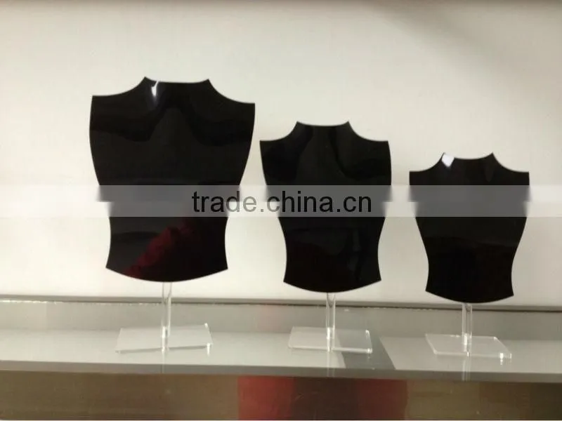 Black Acrylic Necklace Displays