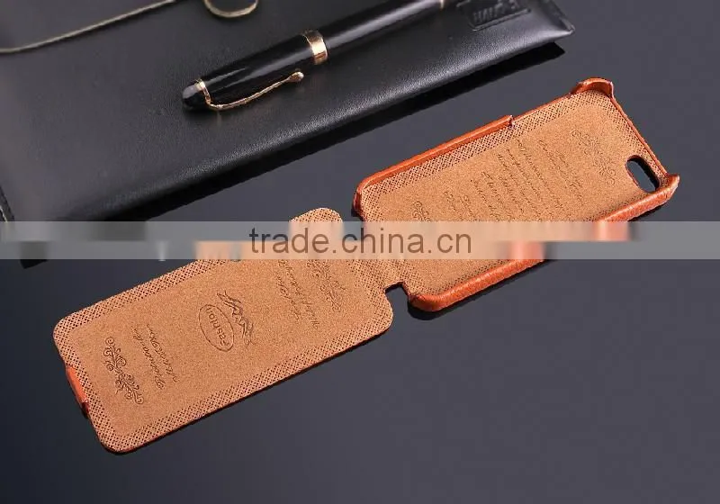 New Arrival Open Up and Down Litchi Texture cowhide flip hot case for iphone5,for iphone5 cover case