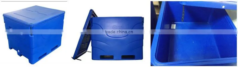 1000L rotational molded plastic fish bunker, fish totes, fish tubs, fish container
