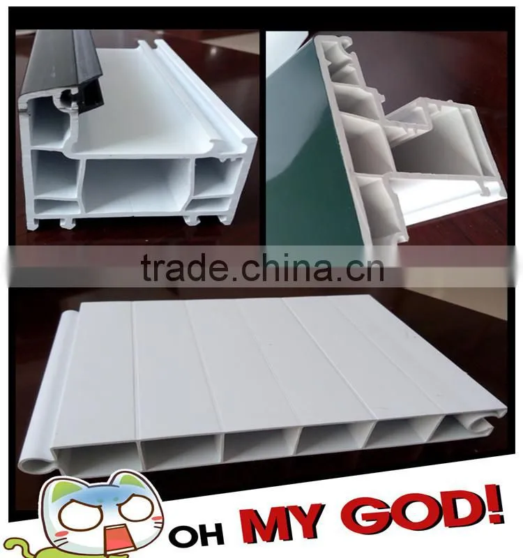 62mm double track profile,double rail plastic profile