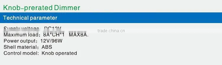 DC5V/12V/24V ABS shell 3-key wireless controller/Dimmer for led strip light