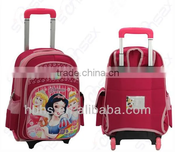 Kids school trolley bag case with wheels