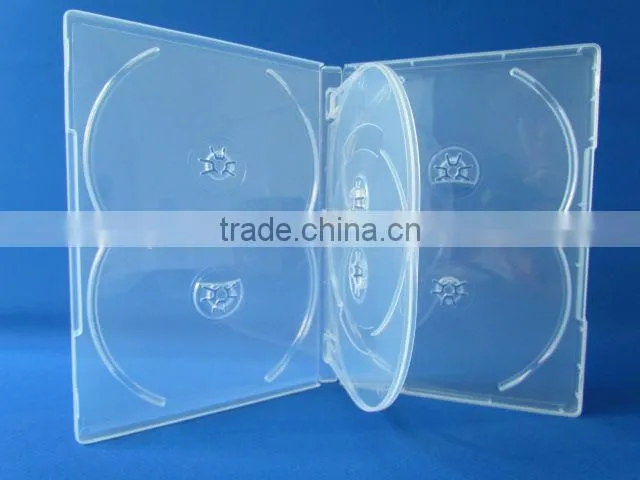 14mm super clear 4-dvd case(without tray)