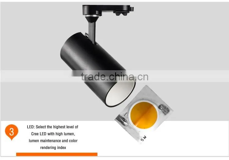slim housing 9w led track light