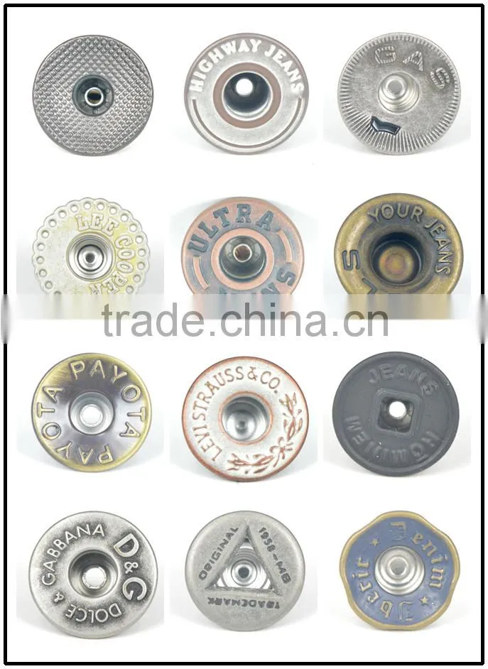 Fashion Button For Jeans, Metal Jeans Button