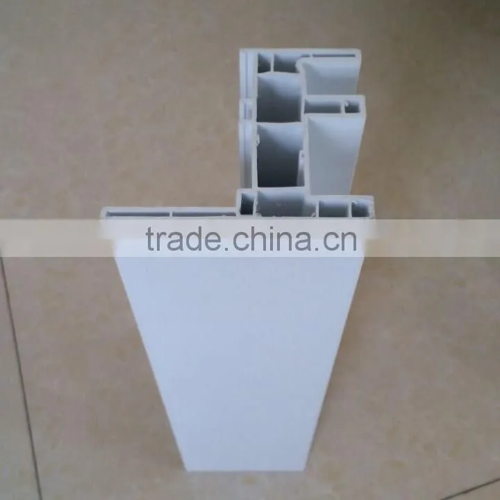 ISO9001 Quality Standard pvc window UPVC profile 4 chambers sliding plastic extrusion profile