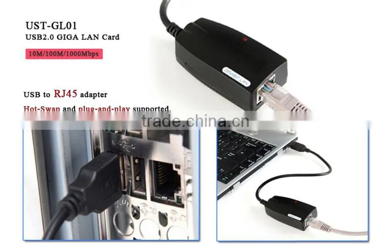 USB2.0 Male to Lan RJ45 Card Female Ethernet 10/100Mbps Wired Network Lan Cable Adapter