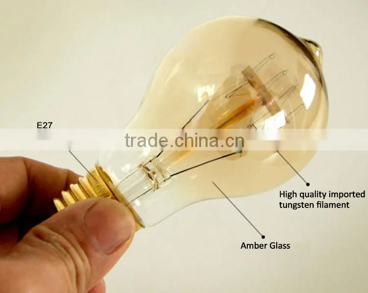 High Brightness A19 LED Bulb Light E27 Base 220V 40W Edison Bulb
