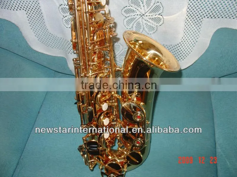 gold lacquer alto Saxophone imitating 82Z HSL-1002
