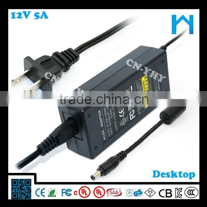 led adpter 12v 5a ac dc adapter for led 60w electric dc switching power supply