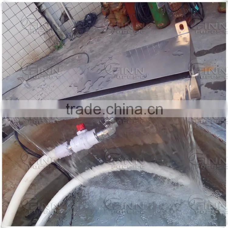 tone square garden pond water blade waterfall spillway with led light