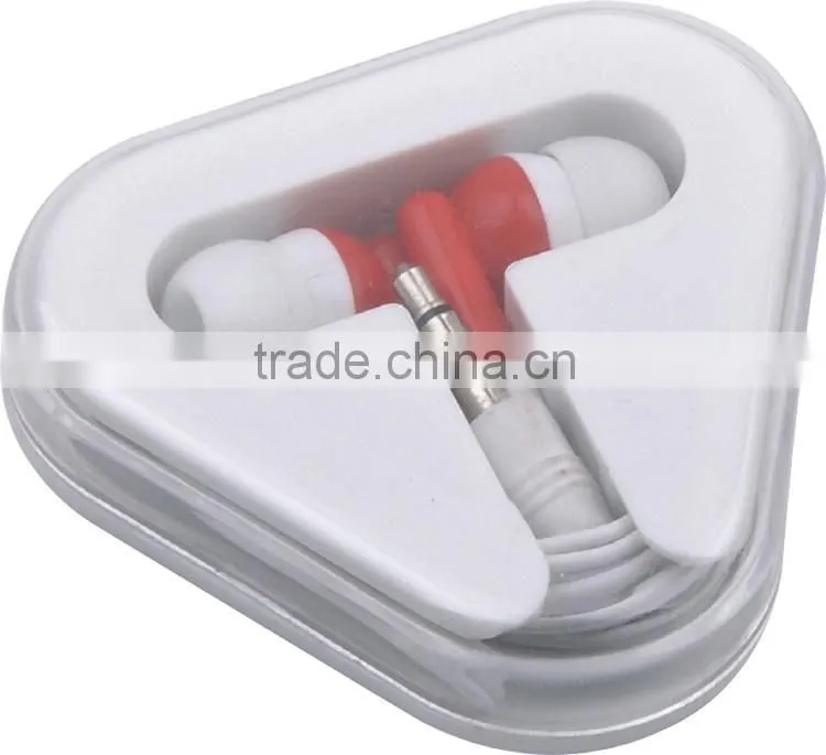 Cheap Promotional Earphone With Triangle Box