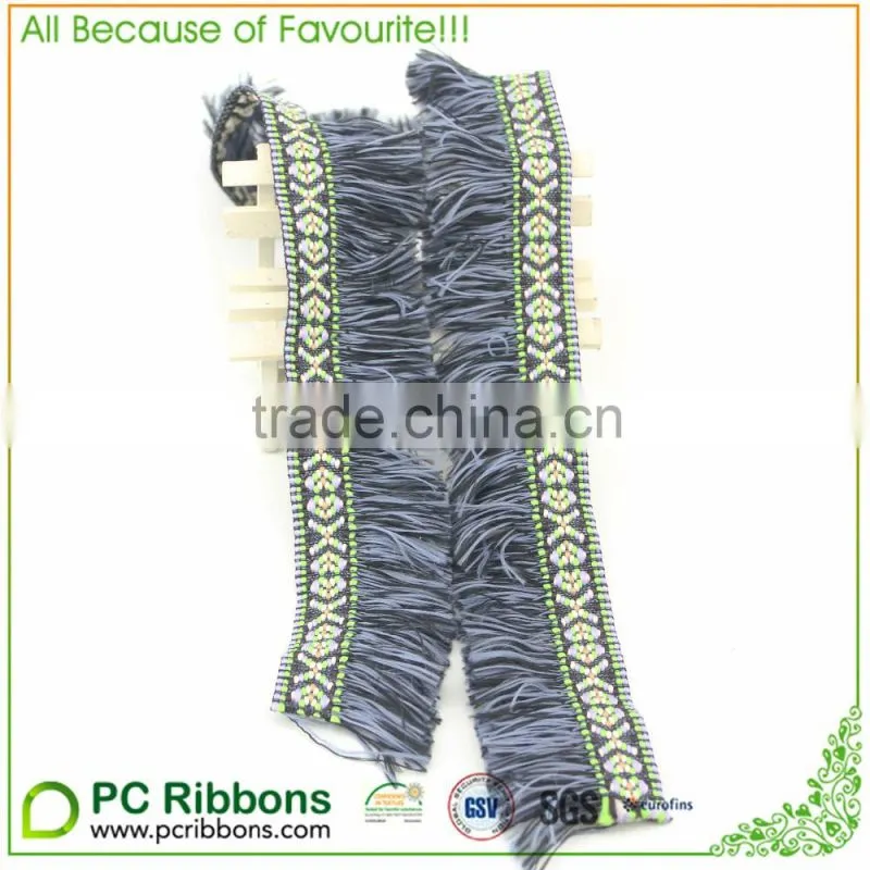 3.8mm eco-friendly home textile colorful plain woven herringbone Spandex jacquard ribbon