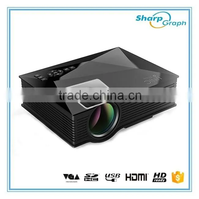 2016 Alibaba China UNIC Miracast Full HD LED Wifi Projector UC46 Mobile Phone Home Theater Projectors