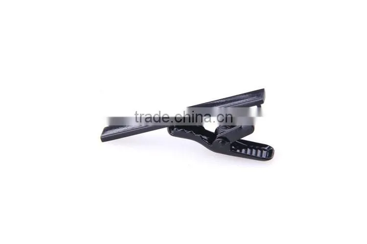 polished black tie clips,custom tie clip