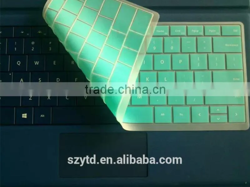 silicone keyboard cover for microsoft surface pro 3 type cover