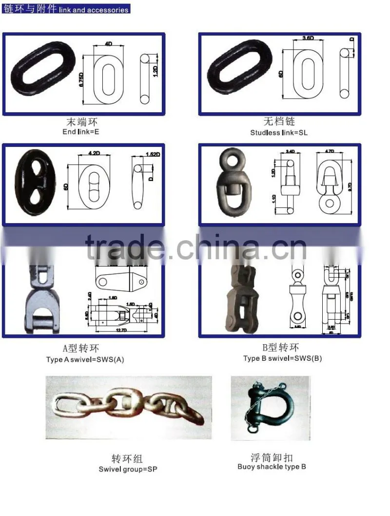 marine stud weld steel chains