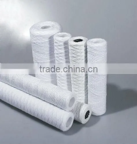 PP / cotton String wound type water filter element with fin / purifier Cartridge