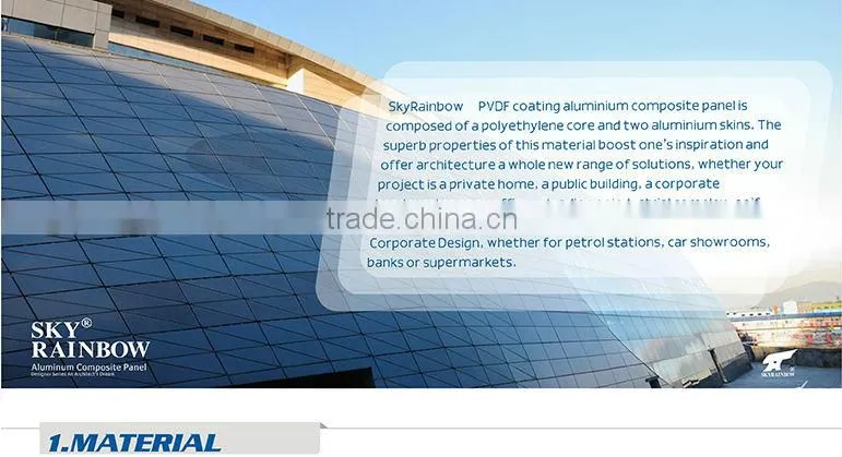 4MM OURDOOR PVDF ALUMINUM COMPOSITE PANEL