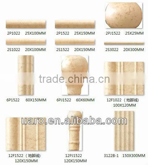 Non-slip archaized ceramic glazed rustic porcelain decorative tile