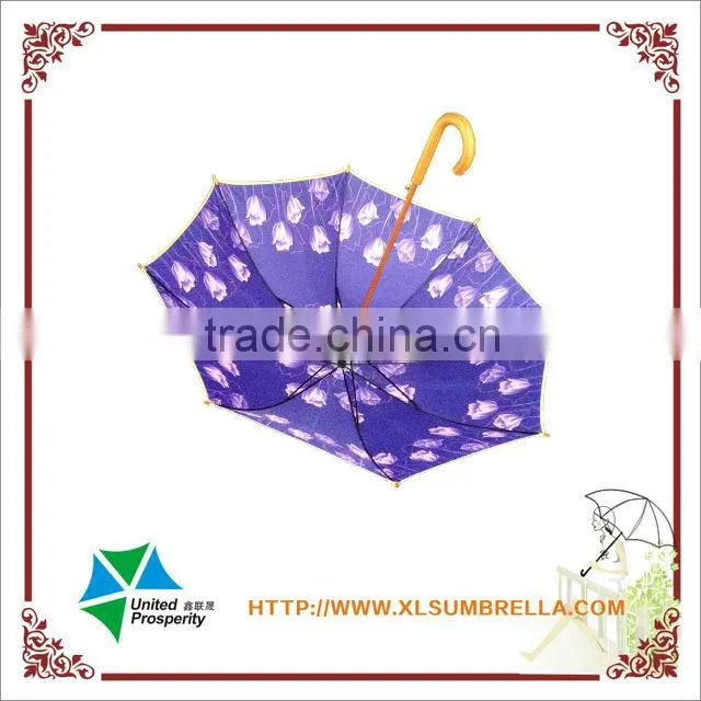 purple straight umbrella
