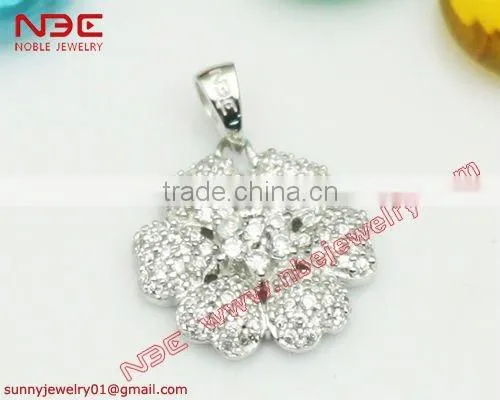 925 silver necklace pendant with AAA zircon stone