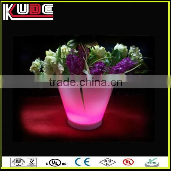 LED planter,led lighted planter pots,outdoor led luminous planter pots