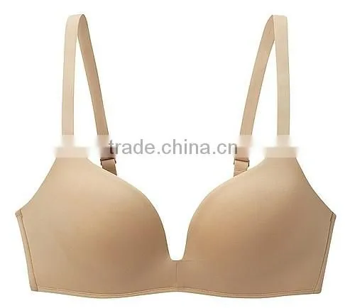 2014 new arrival ladies underwear seamless wireless soft comfortable bra