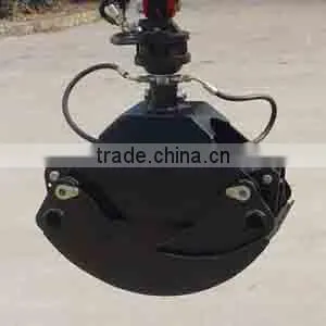 tractor hydraulic log grab grabbing excavator