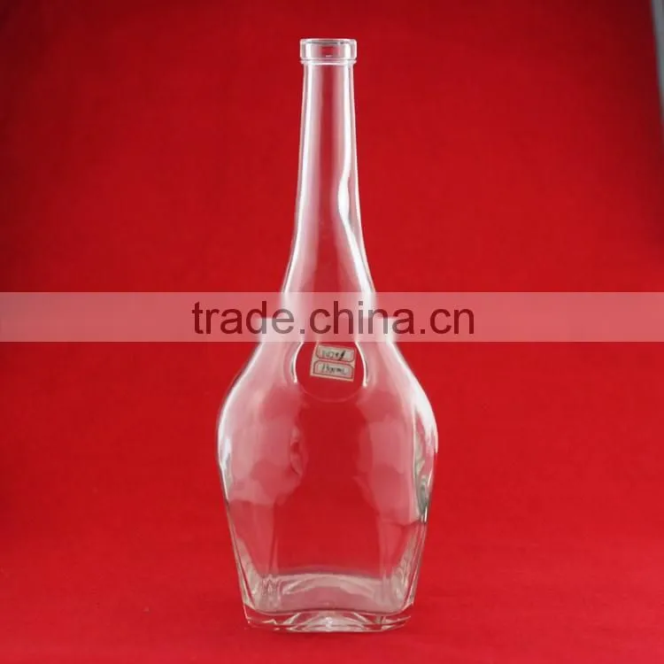 Good quality printing flower bottles fancy wildesd turkeyleg bottles 700ml empty liqueur bottles
