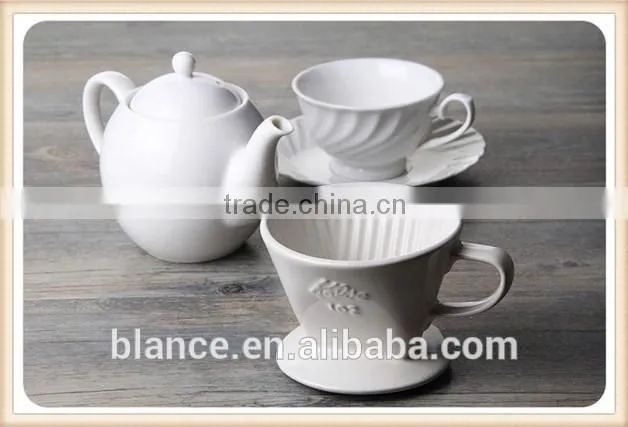custom ceramic coffee dripper 3 hole design
