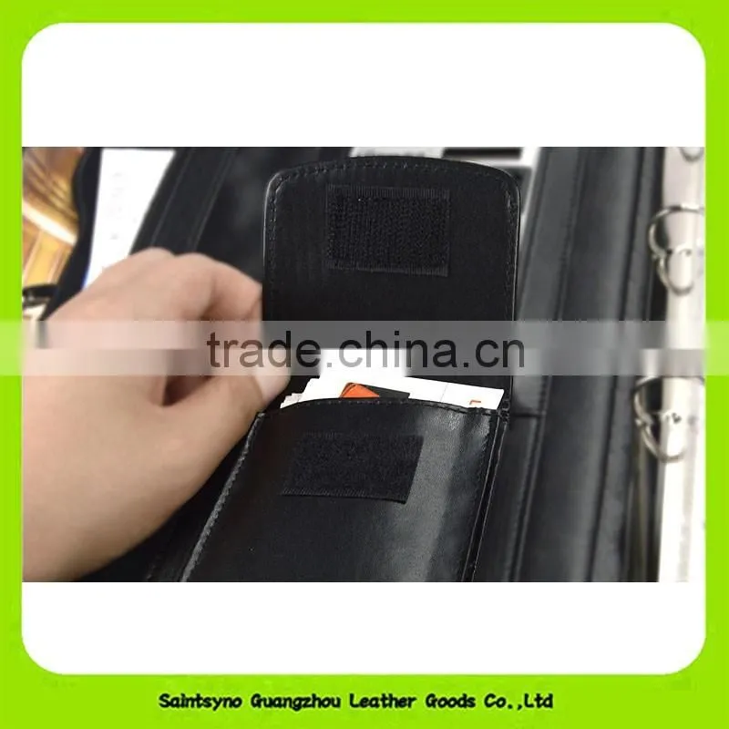 2016 New arrival leather business card folder a4 leather bound folder