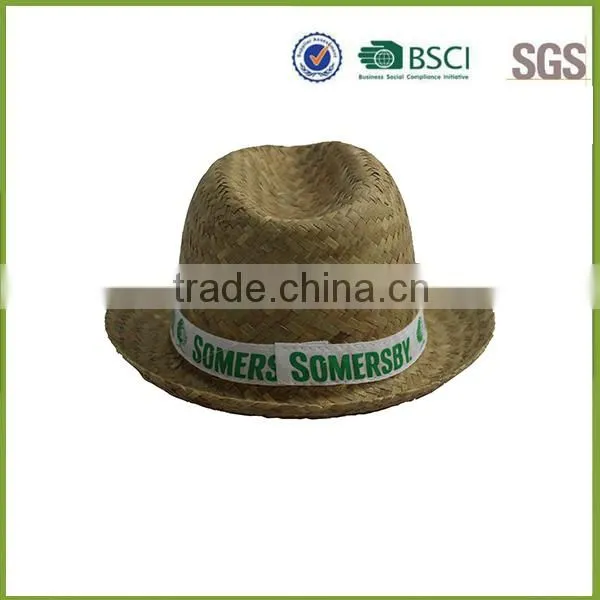 handmade custom chinese boate straw boater hat