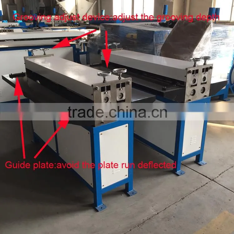 wind pipe making beading groove machine