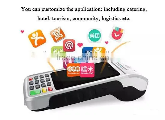 Intelligent Financial Handheld POS Terminal With Payment and Printer