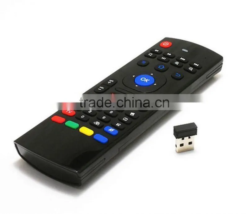 MX3 2.4g wireless 3D air mouse work for HTPC/Android TV box and smart TV