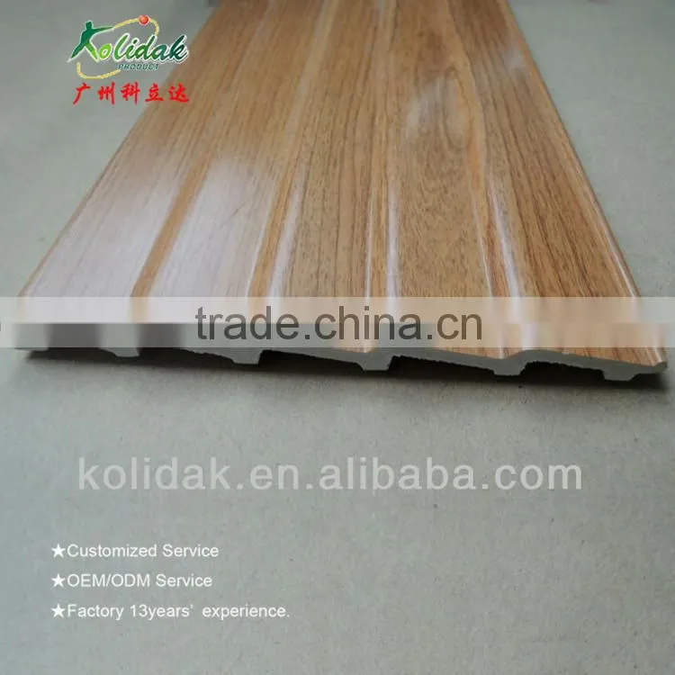 Wave shape PVC profiles door sheet