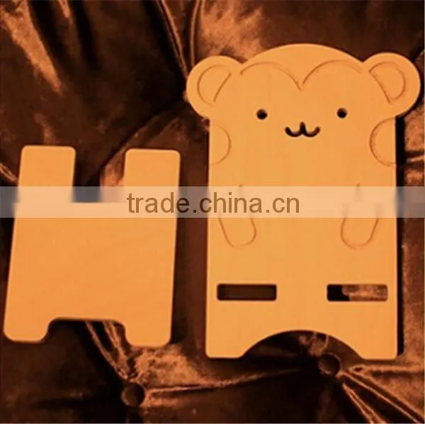 Cheap wood folding mobile android phone holder