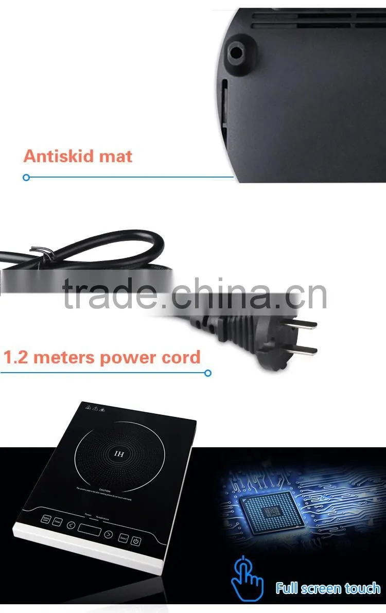 Fine workmanship latest new design factory price cheap push button of induction cooker