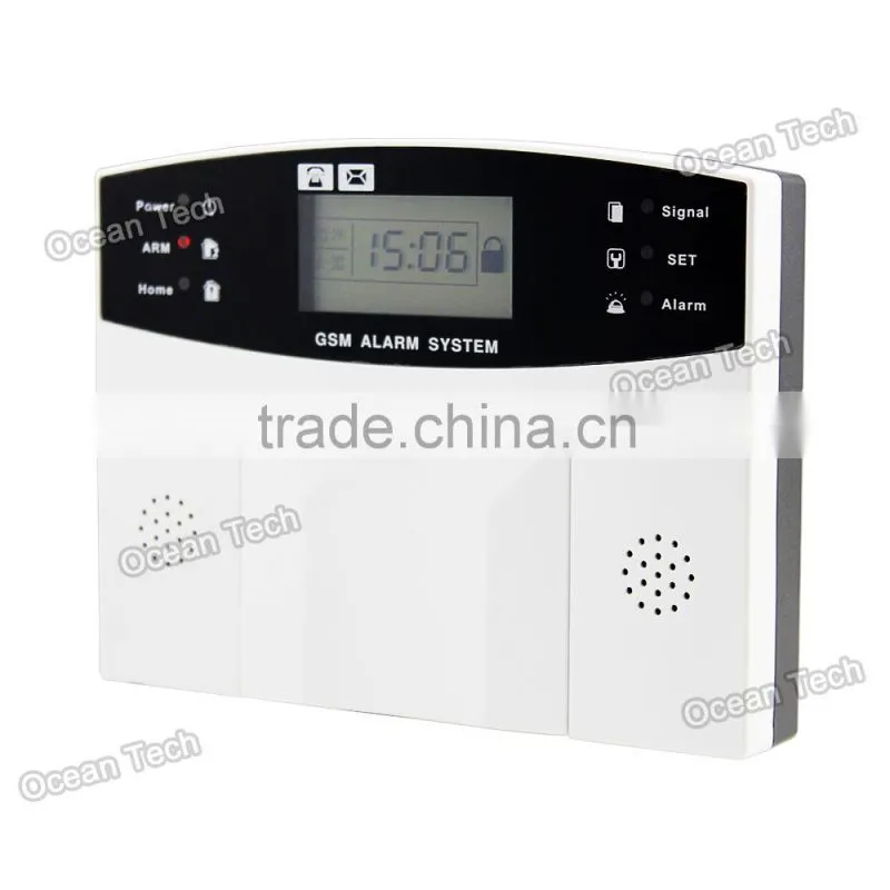 wireless Smart LCD display GSM alarm system,with 8 wired defense zones and 99 wireless defense zones