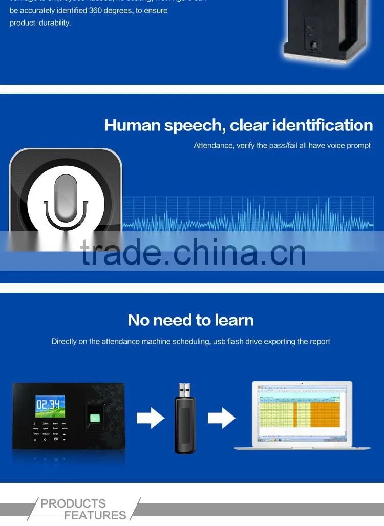 biometric fingerprint terminal time attendance with free fingerprint time attendance software