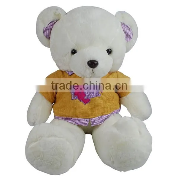 Lovely super soft bear toys with clothes