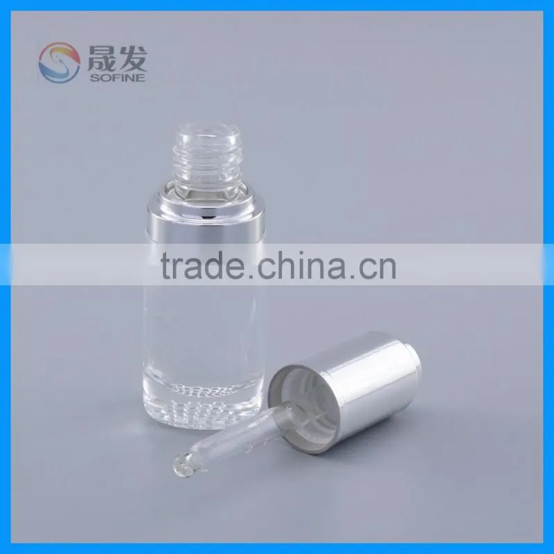 Essential Oil Use 15ML Round Glass With Pipette Empty Eye Dropper Bottles