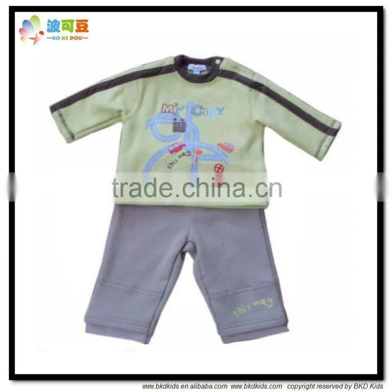 BKD2015 new arrival newborn baby boy fleece clothes