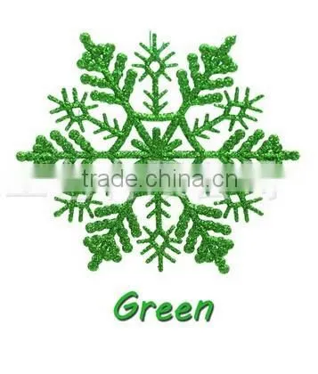 decoration christmas plastic glitter snowflake